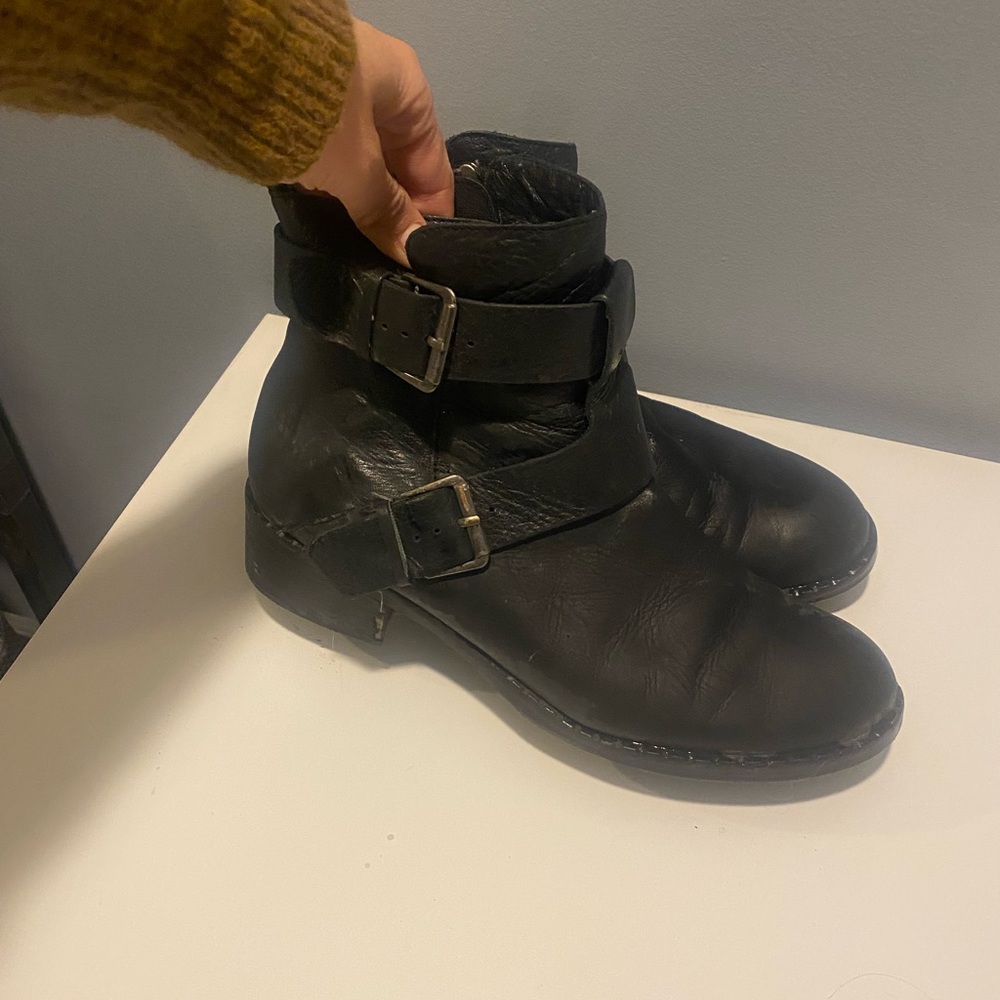 Black Moto booties